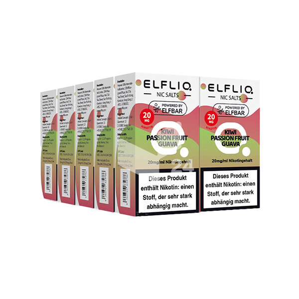 Elfbar - Elfliq Kiwi Passion Fruit Guava - 20mg Nikotin