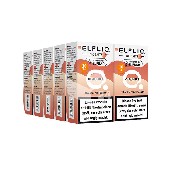 Elfbar - Elfliq Peach Ice - 10mg Nikotin