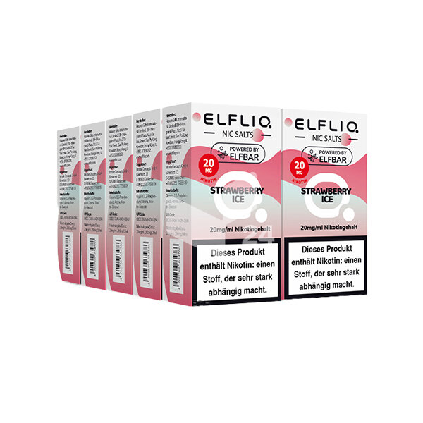 Elfbar - Elfliq Strawberry Ice - 20mg Nikotin