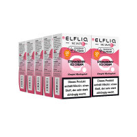 Elfbar - Elfliq Strawberry Ice Cream - 10mg Nikotin