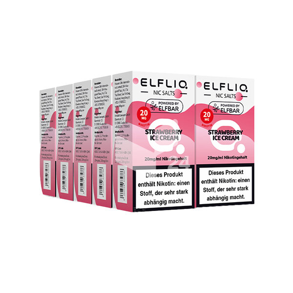Elfbar - Elfliq Strawberry Ice Cream - 20mg Nikotin  (Auslauf)