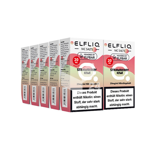 Elfbar - Elfliq Strawberry Kiwi - 20mg Nikotin