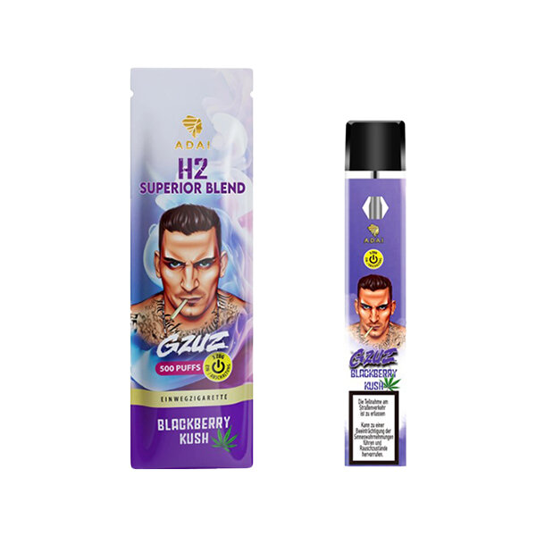 GZUZ - H2 Superior Blend Vaporizer Blackberry Kush 1ml