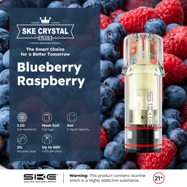 Crystal - Plus Pod Blueberry Raspberry (2er Pack)