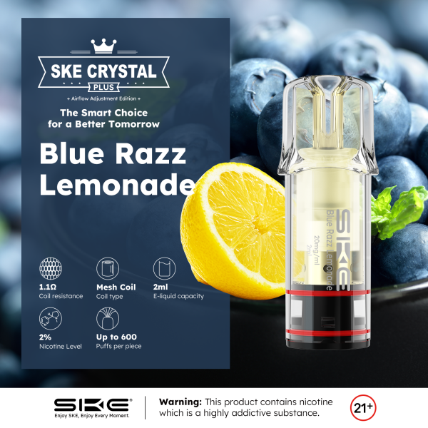 Crystal - Plus Pod Blue Razz Lemonade (2er Pack)