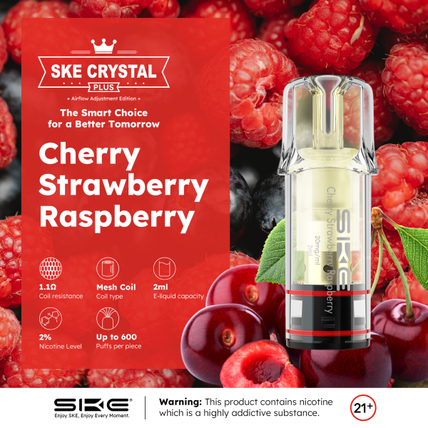 Crystal - Plus Pod Cherry Strawberry Raspberry (2er Pack)