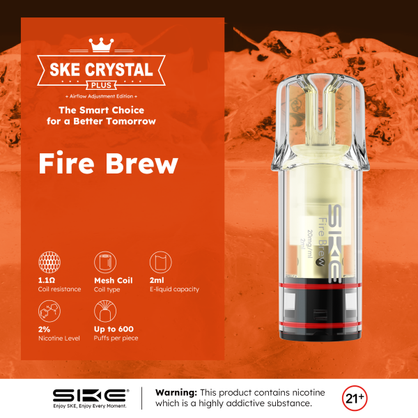 Crystal - Plus Pod Fire Brew (2er Pack)